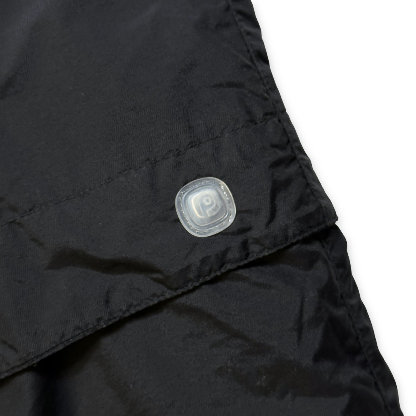 Early 2000's Nike Oversized Jet Black Track Pant - Extra Large