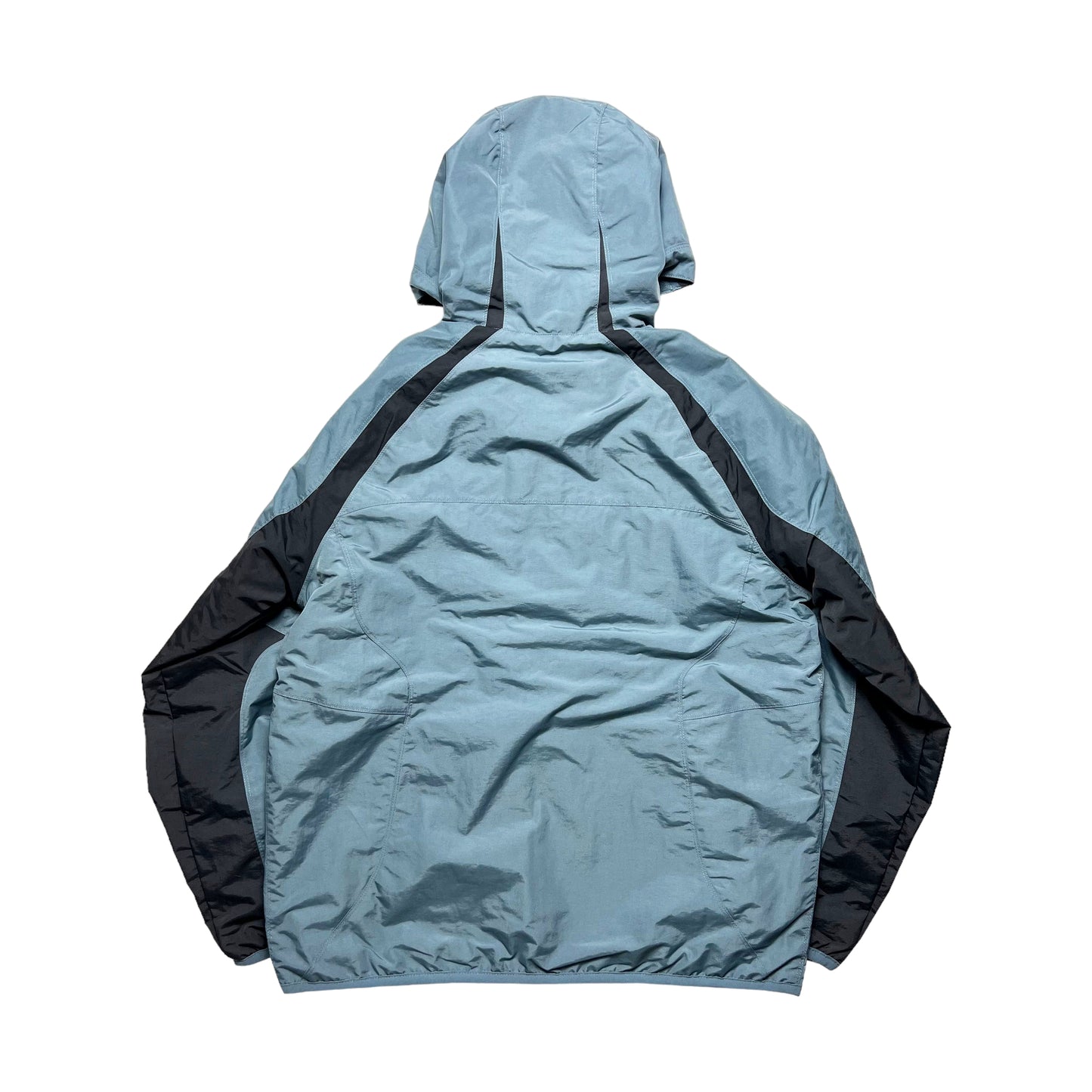 Veste réversible à empiècements en nylon/polaire Nike bleu acier - Moyen