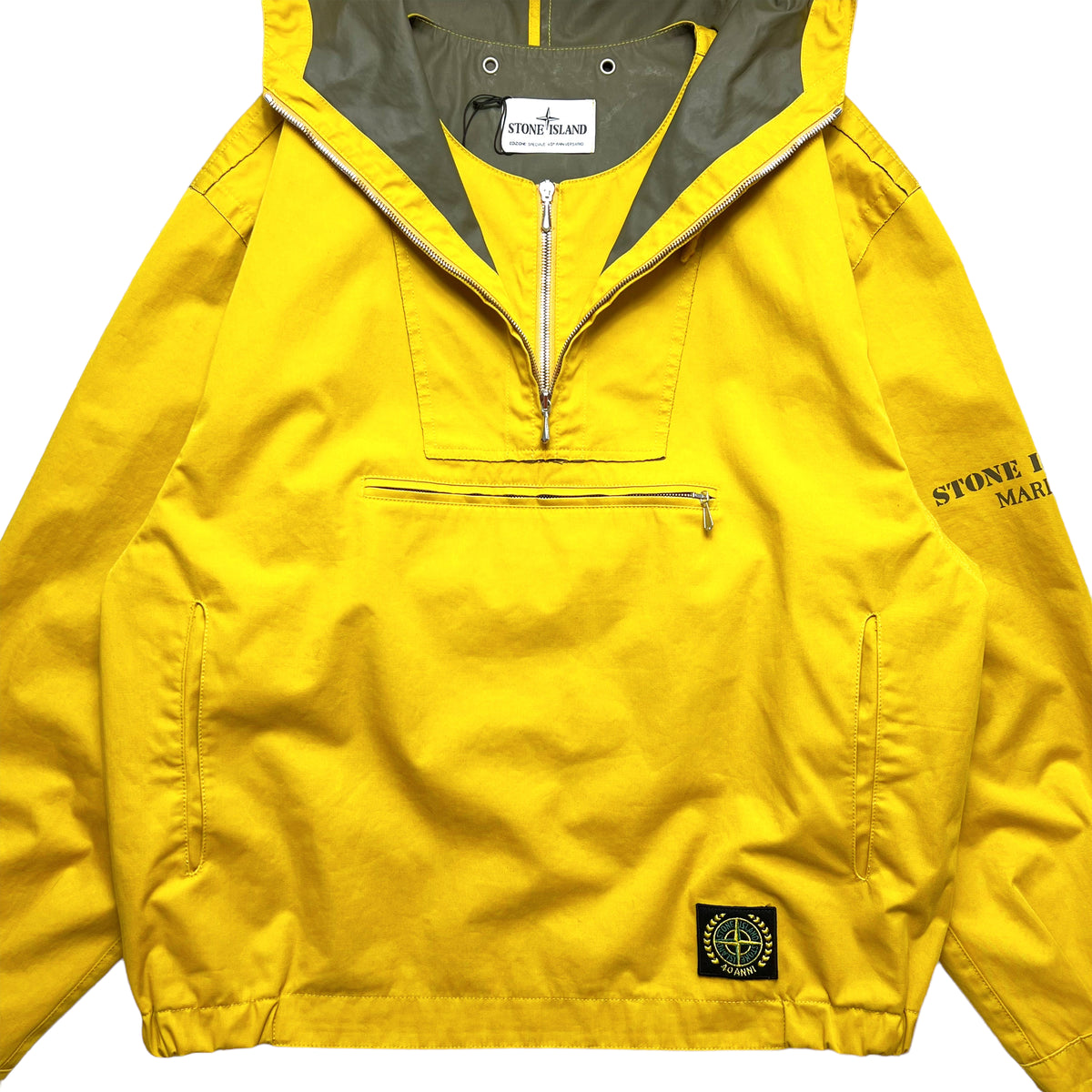 Stone island smock clearance yellow