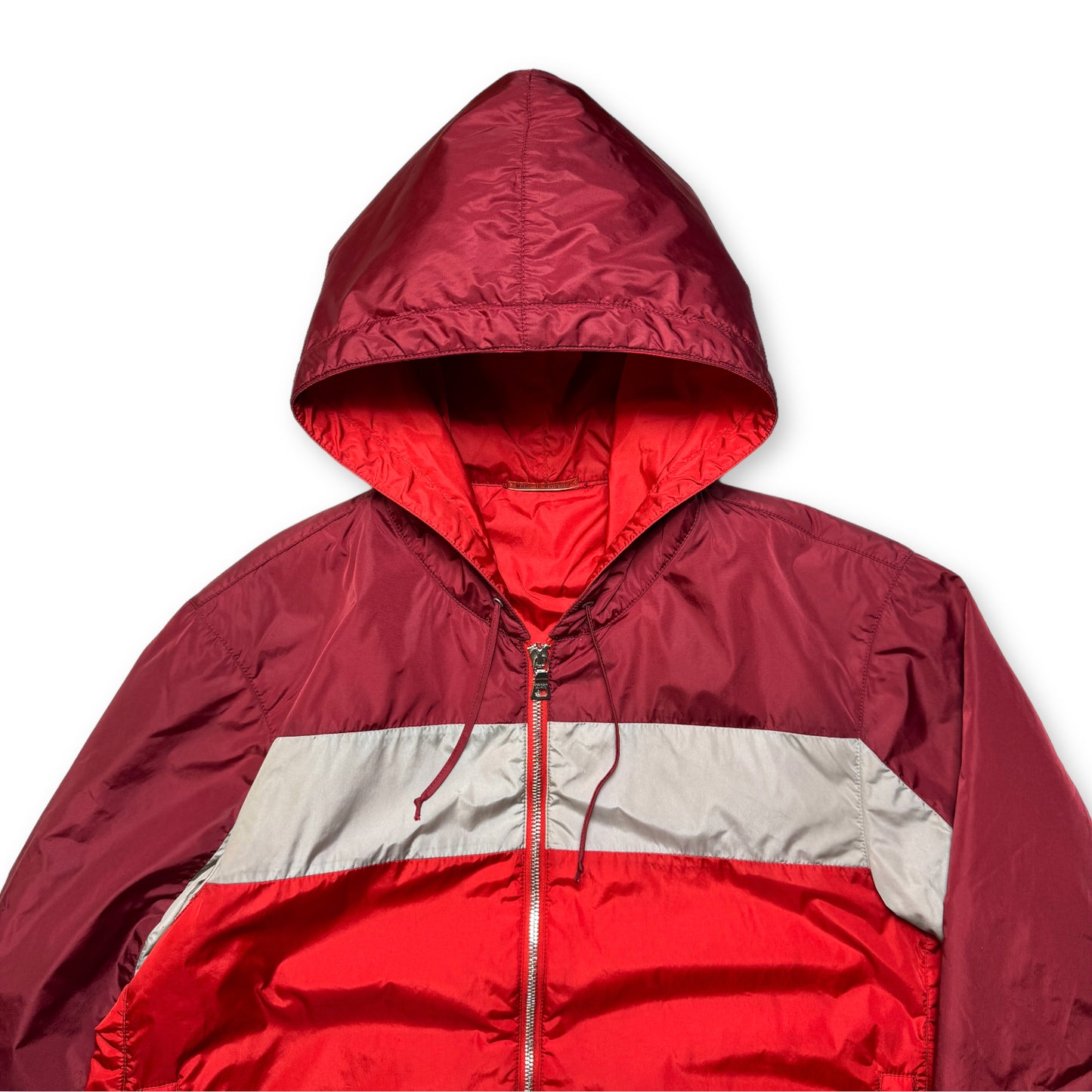Prada Sport Red/Silver/Burgundy Padded Jacket
