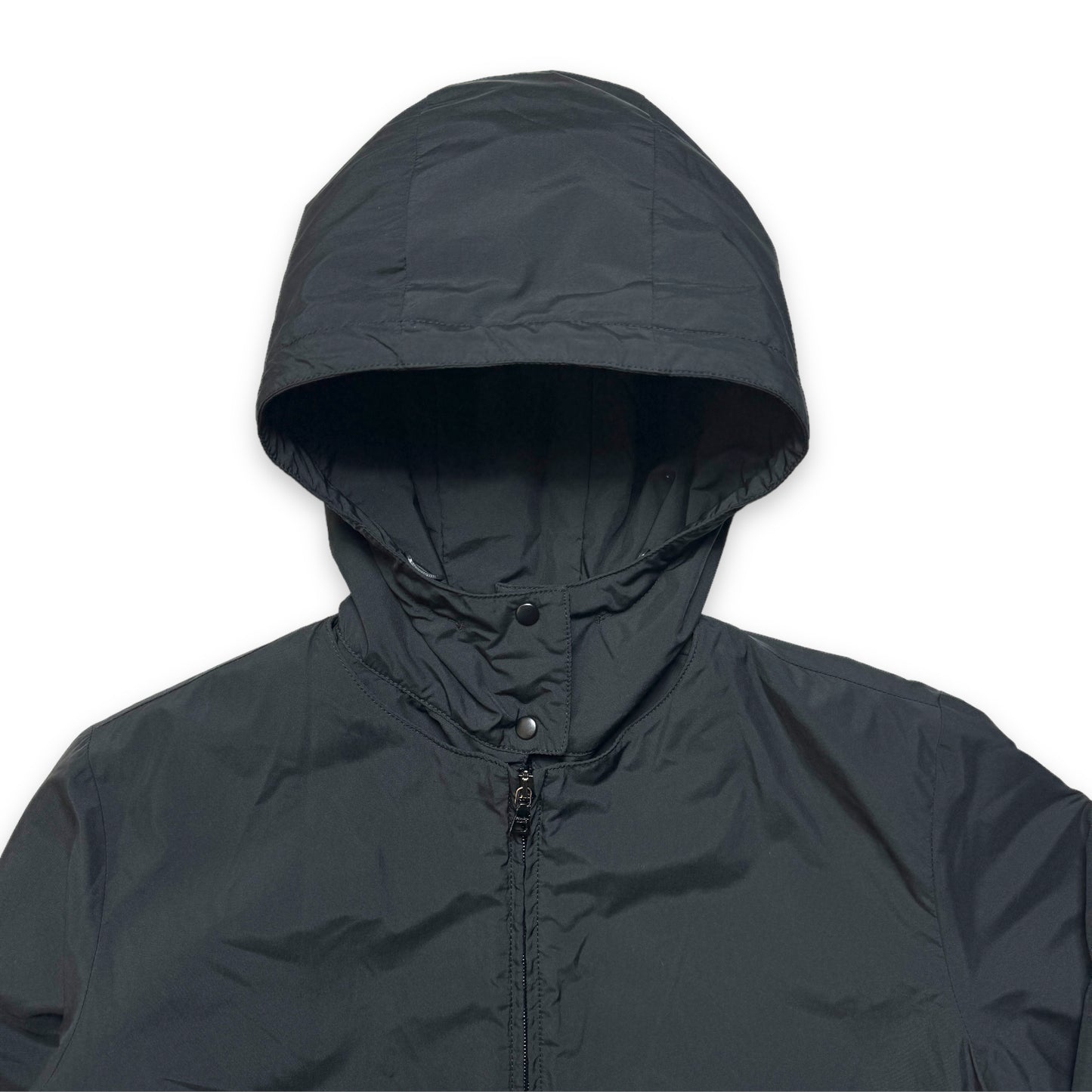 Veste rembourrée Prada Sport du début des années 2000 avec capuche amovible - Petite