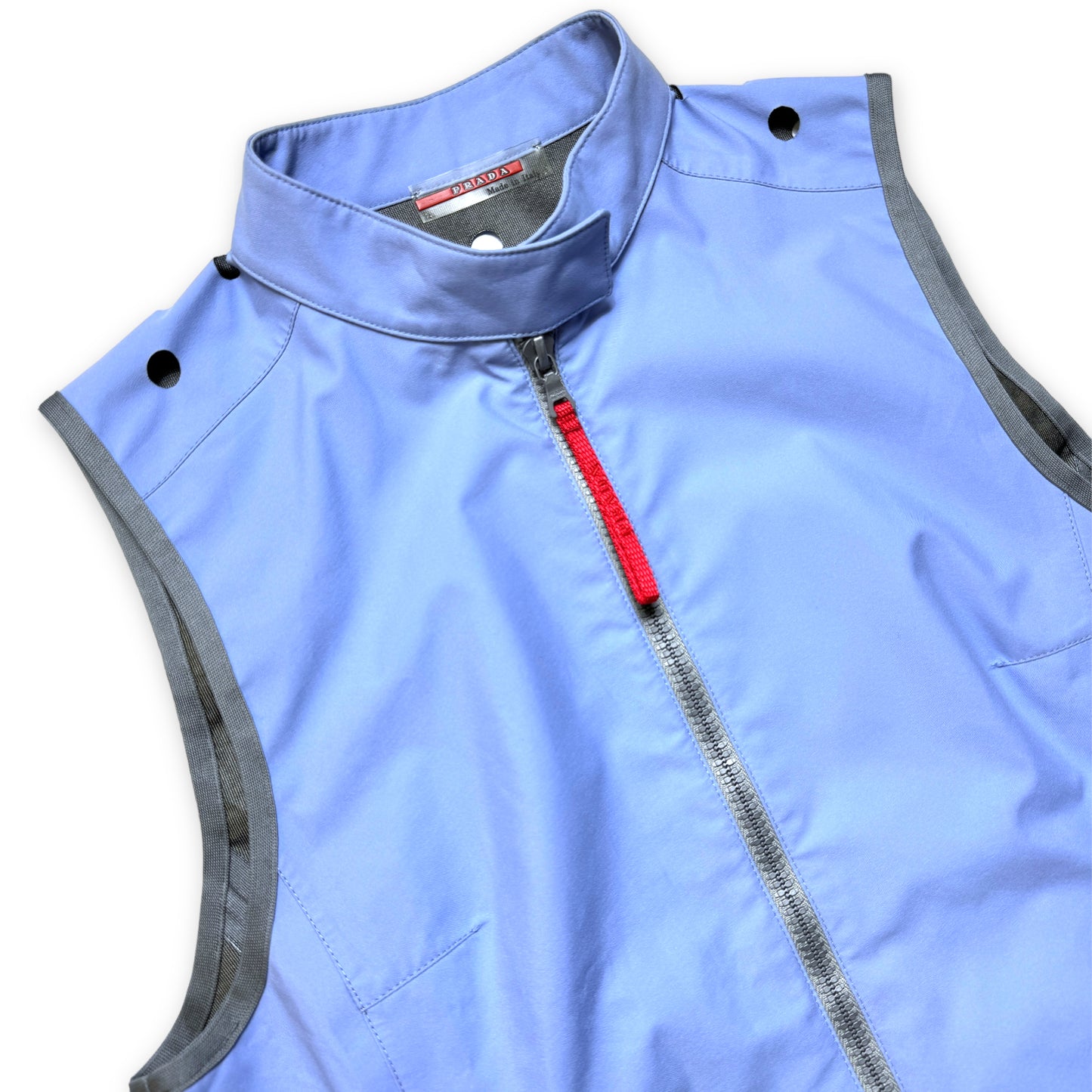 SS00' Prada Sport Baby Blue Perforated Vest