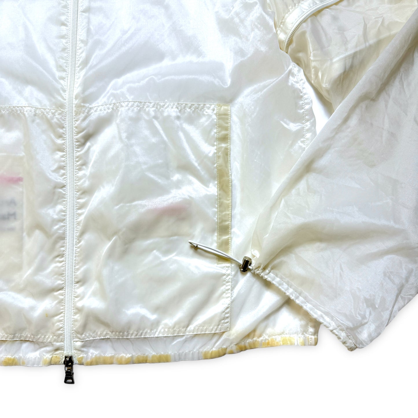 SS99' Veste semi-transparente en polyuréthane 2 en 1 Prada Sport - Grand / Extra Large