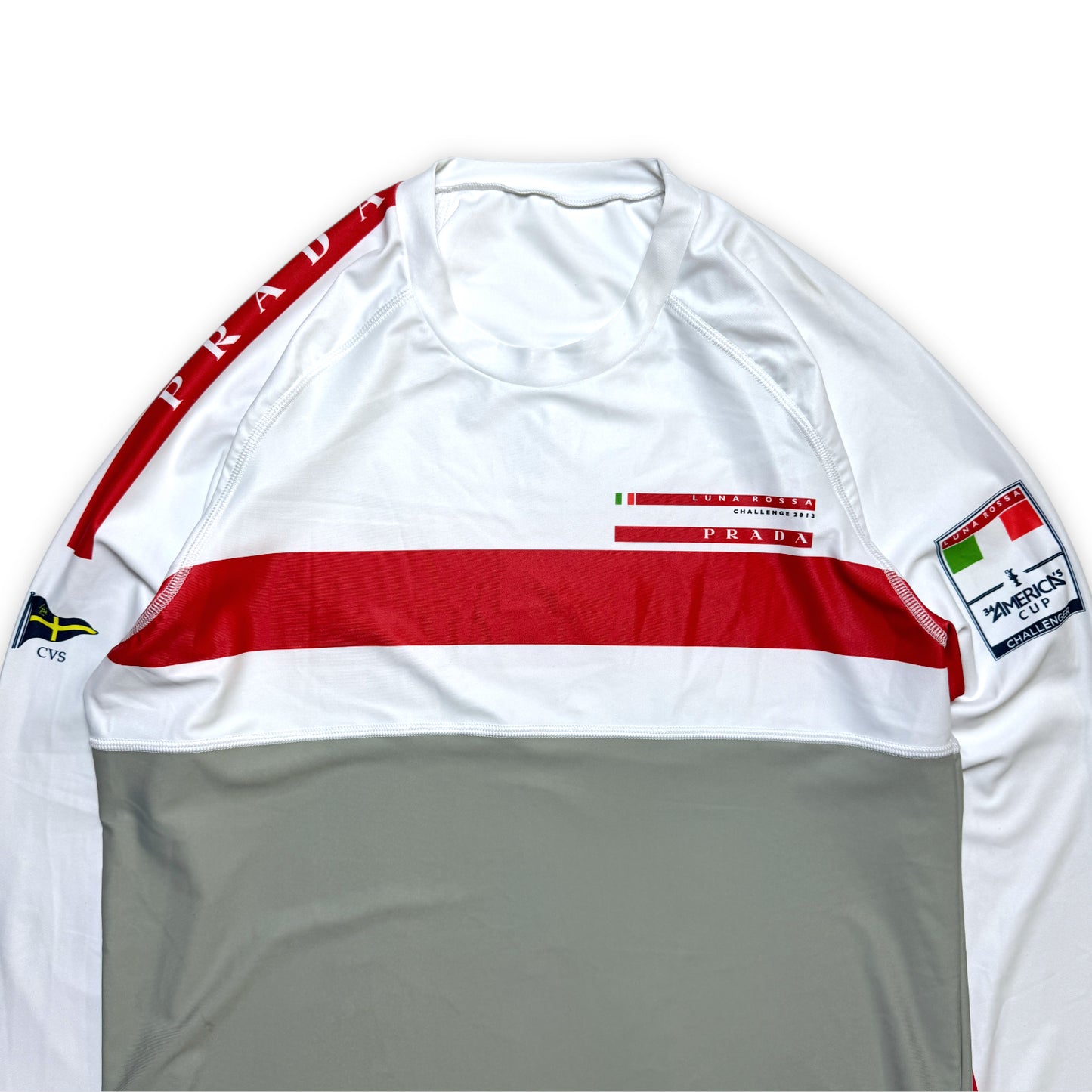 2013 Prada Luna Rossa Longsleeve Scuba Crew - Medium / Large