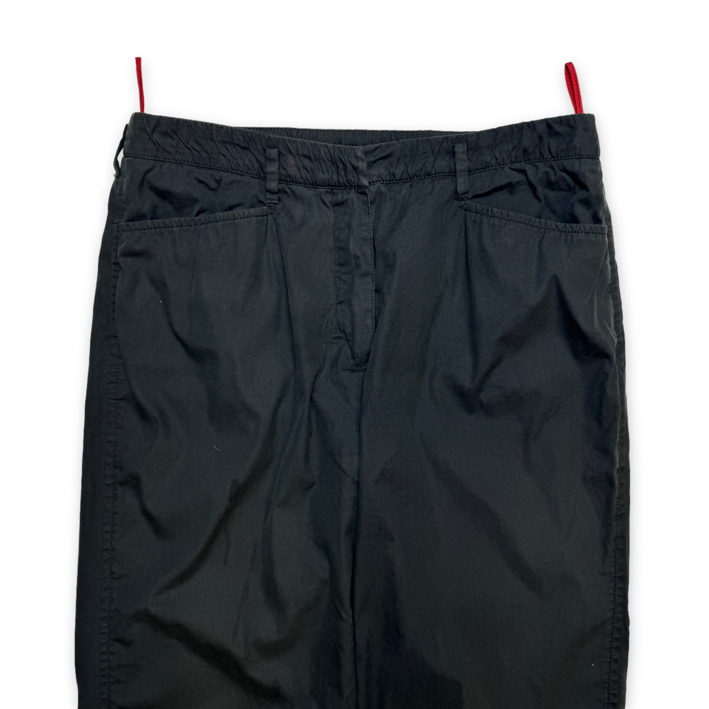 Prada Sport Black Cotton Straight Leg Pant - 30" Waist