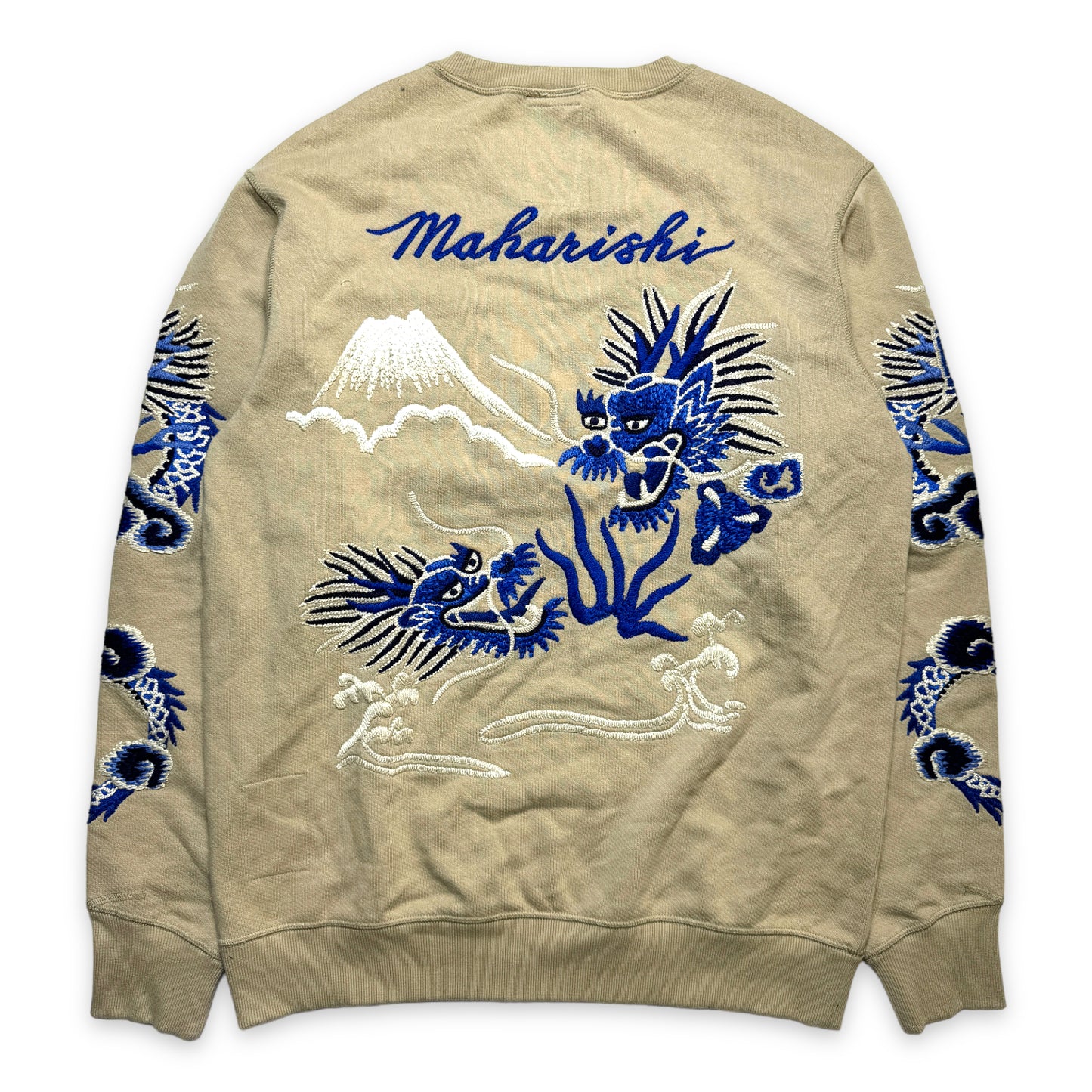 Col rond Maharishi Sky Dragon Beige - Moyen