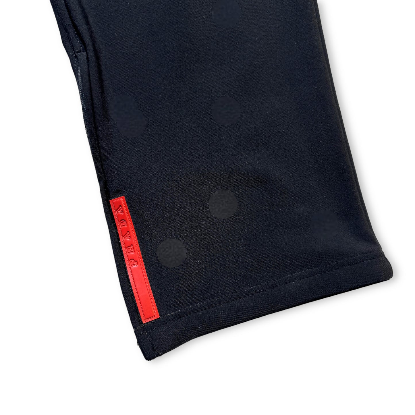 Début des années 2000 Prada Sport Jet Black Scuba Joggers - Taille 32 »