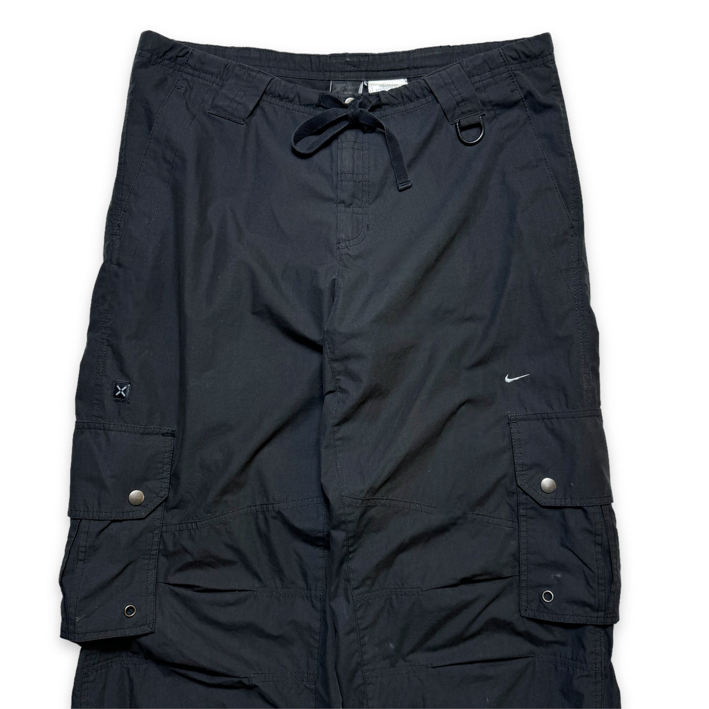 Nike Mini Swoosh Shox Jet Black Baggy Cargo Pant