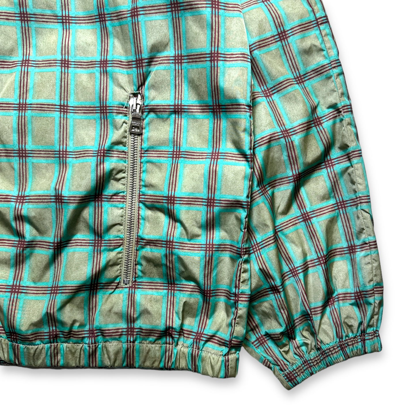 Veste à carreaux en nylon Prada Main Line 2007 - Grand