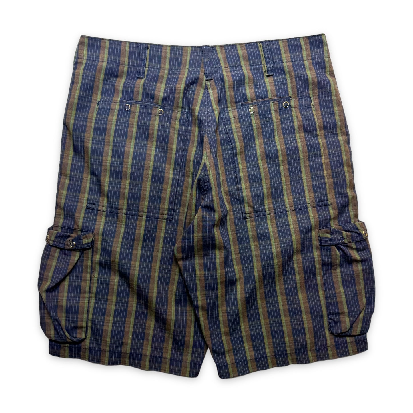 Early 2000's Stüssy Plaid Cargo Shorts - 32" Waist