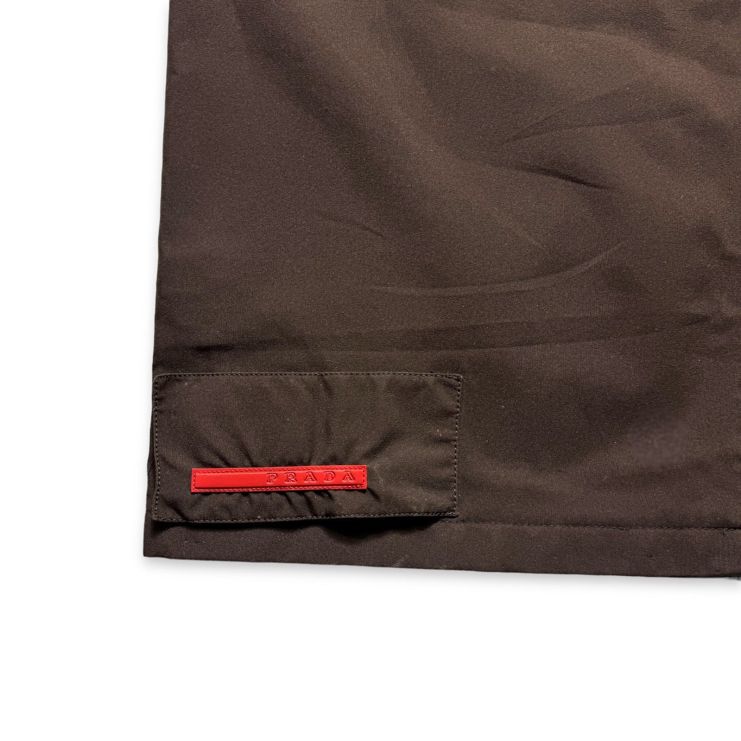 SS99' Prada Sport Gore-Tex Chocolate Brown Baggy Strap Pant