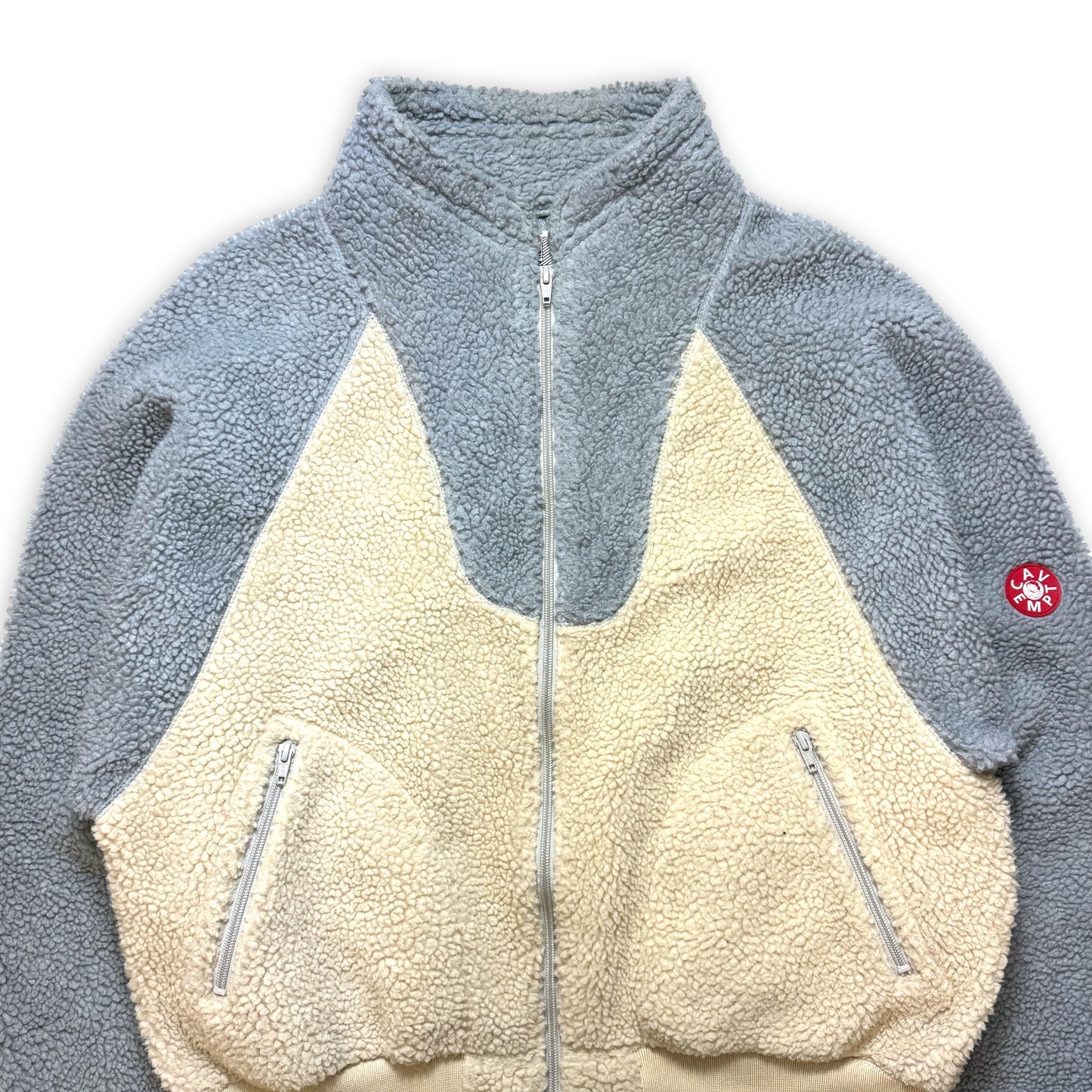 Cav Empt Light Grey/Cream Boa Fleece - Medium