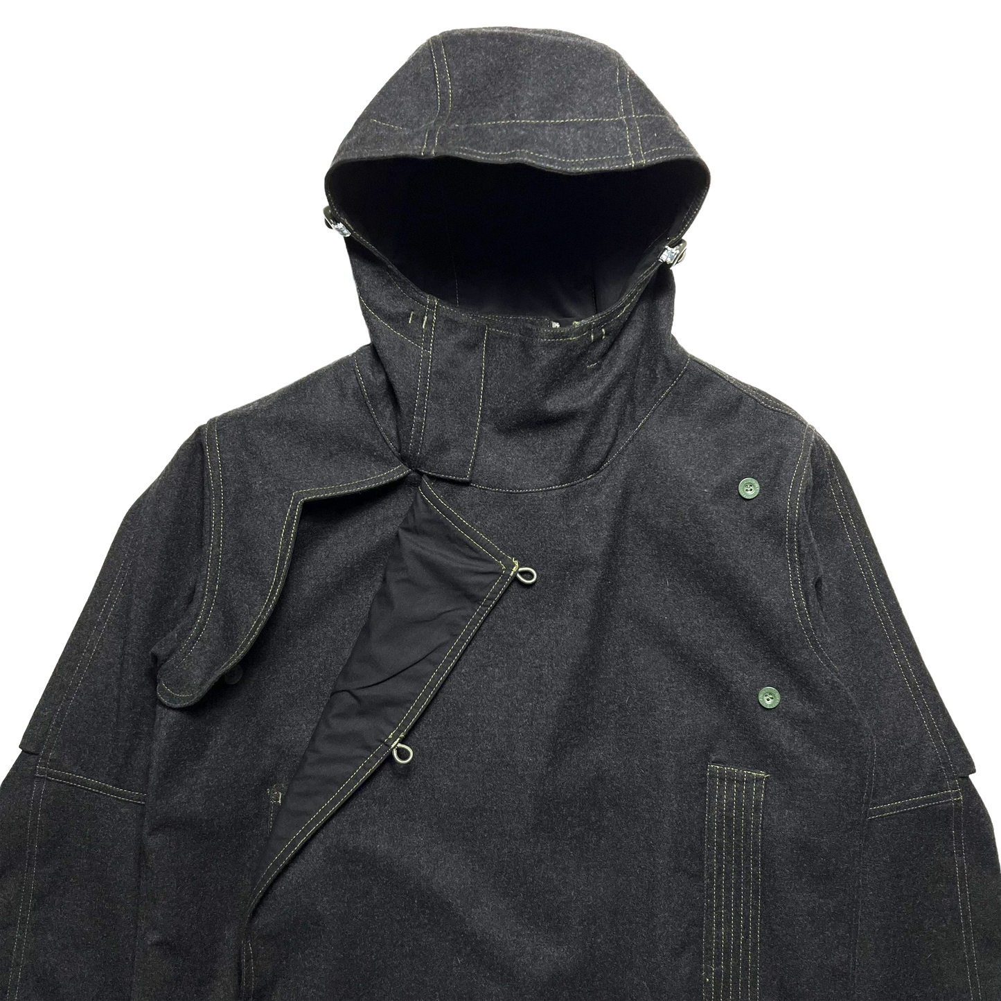 Late 90's Maharishi Panelled Loro Piana Wool Storm System Jacket - Extra Large