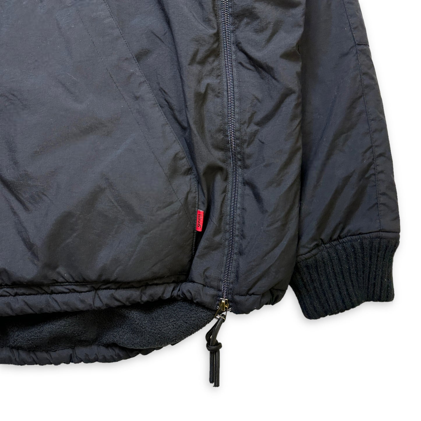 Veste pull technique ventilée multi-zip Schott noire - Extra Large