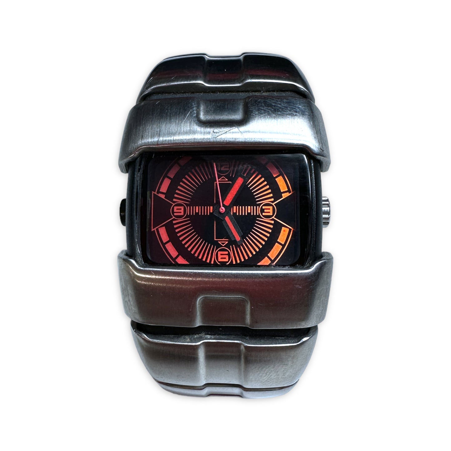 Early 2000's Nike D-Line Stainless-Steel Analog Watch