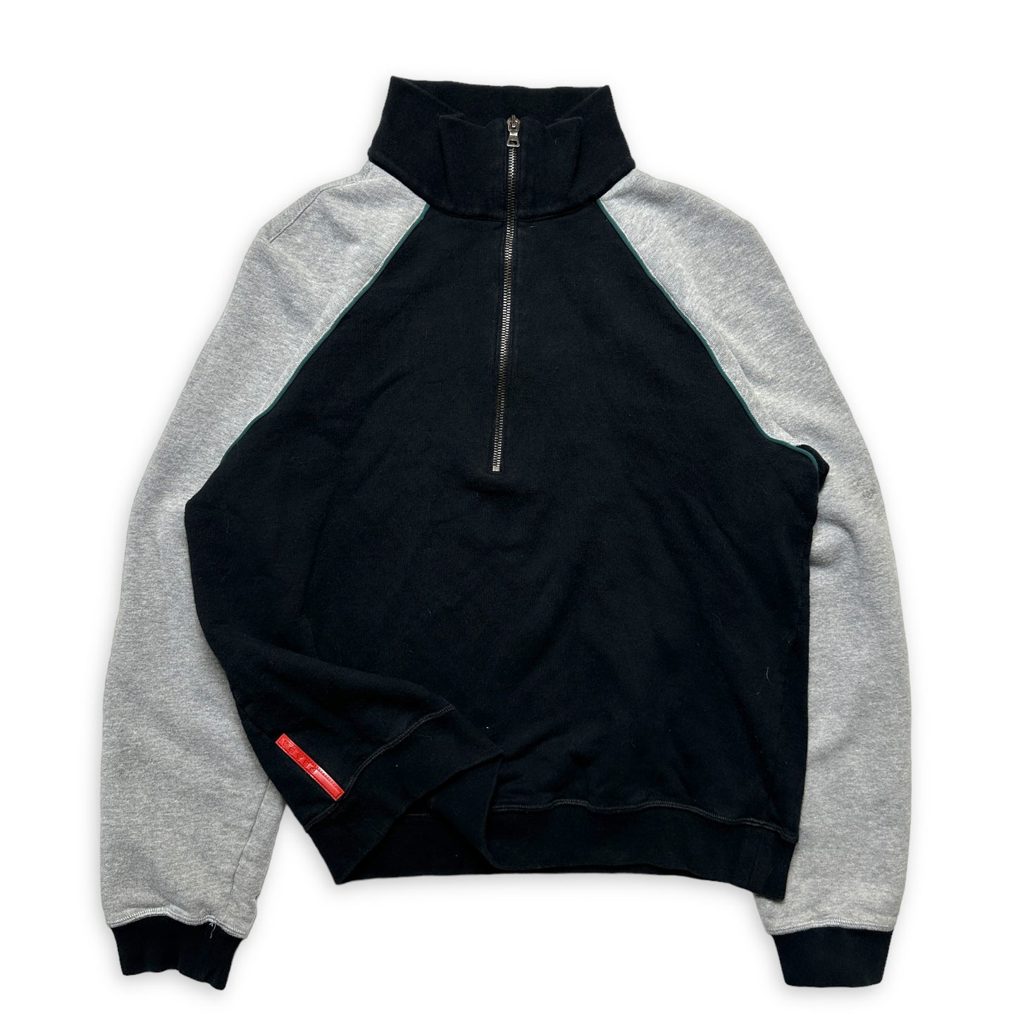 Sweat-shirt zippé à empiècements Prada Sport - Petit