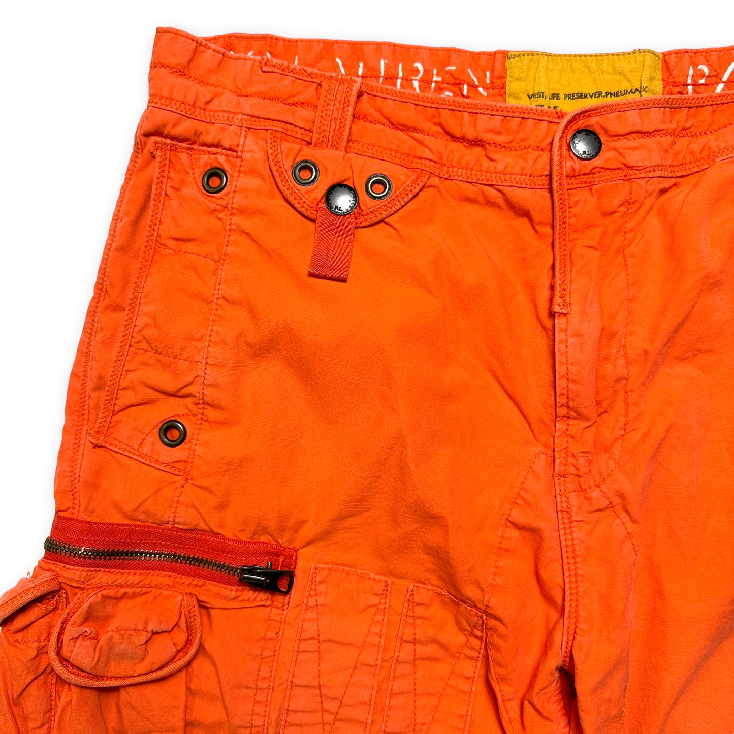 Short multi-poches Polo Ralph Lauren du début des années 2000 - Taille 32/34"
