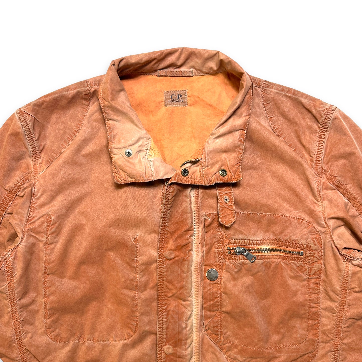 CP Company Rustic Biker Style Jacket - Medium