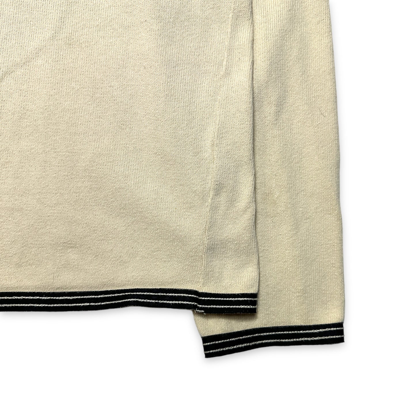 Pull Stone Island tricoté Quarter Zip du début des années 2000 - Moyen / Grand