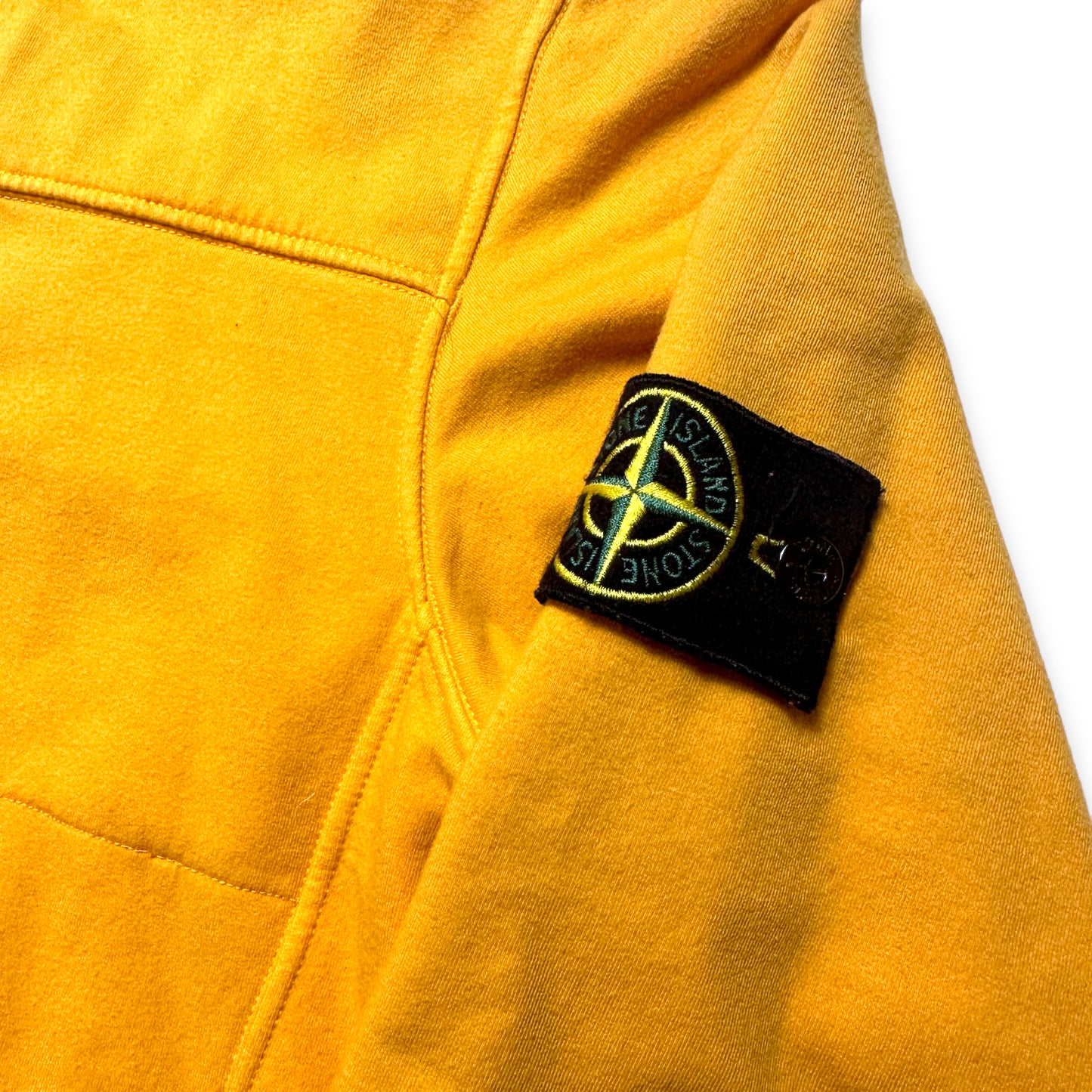 Veste zippée orange Stone Island avec capuche repliable - Moyen / Grand