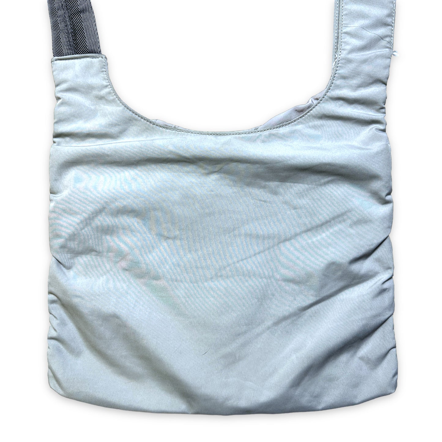 Sac bandoulière Prada Sport gris clair