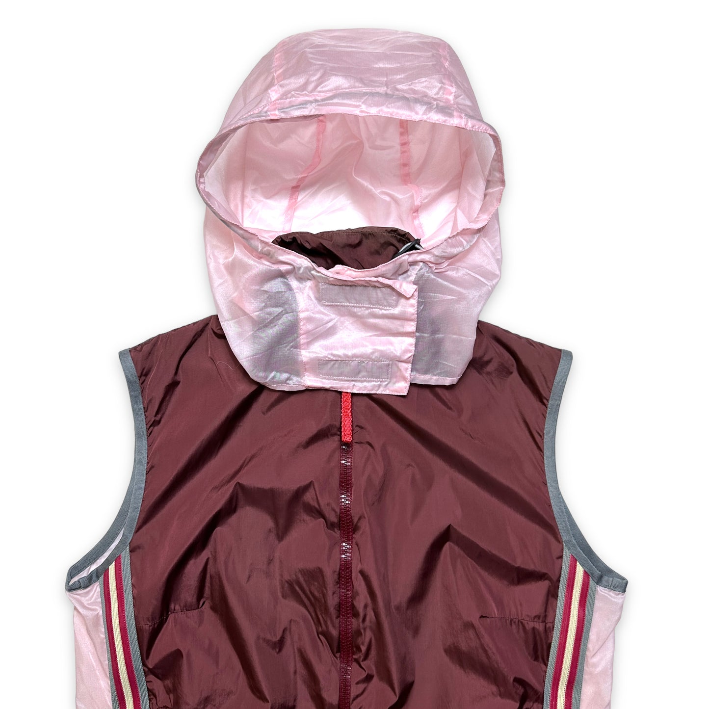 SS00' Prada Sport Gilet Bordeaux/Rose - UK6-8