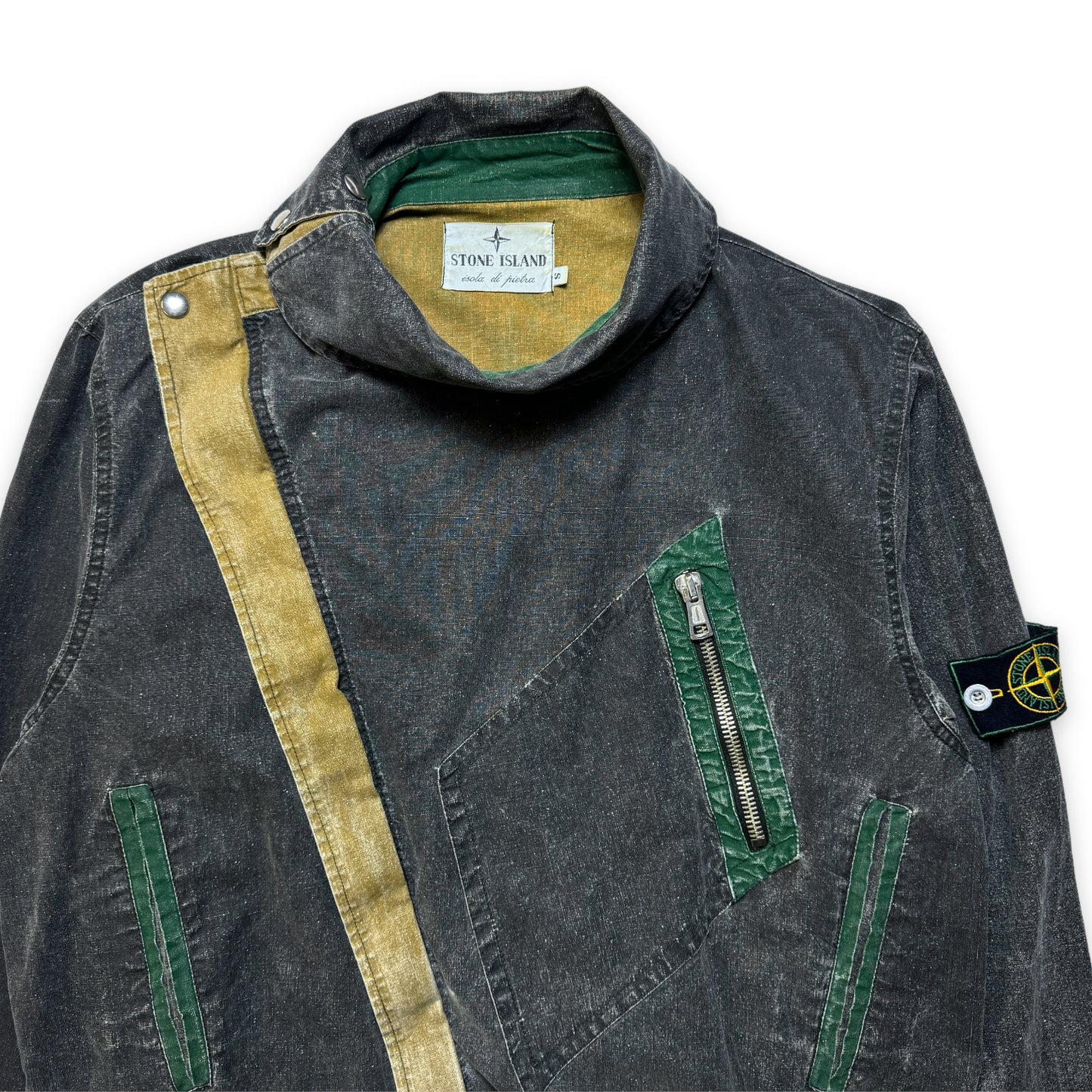 1983 Stone Island Tela Stella Veste courte asymétrique zippée - Moyen