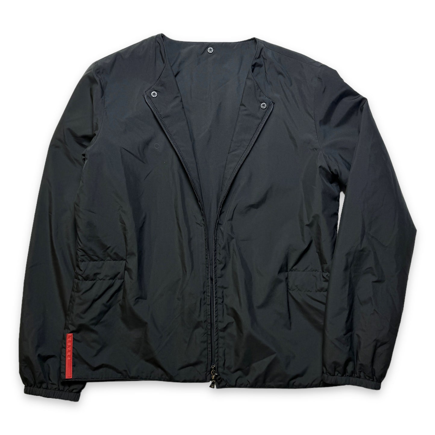 Veste rembourrée Prada Sport du début des années 2000 avec capuche amovible - Petite