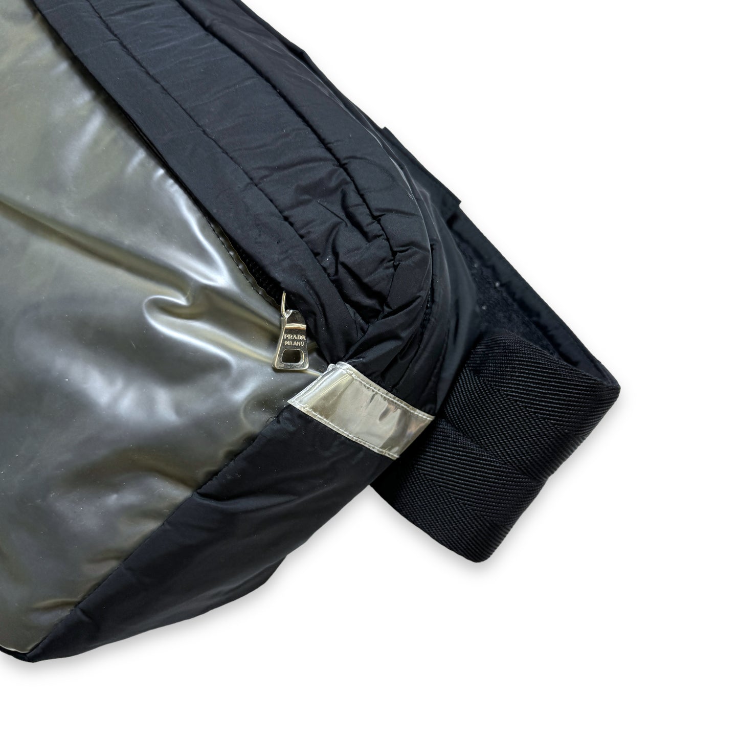 SS99' Prada Sport Pochette en latex Sac bandoulière/taille