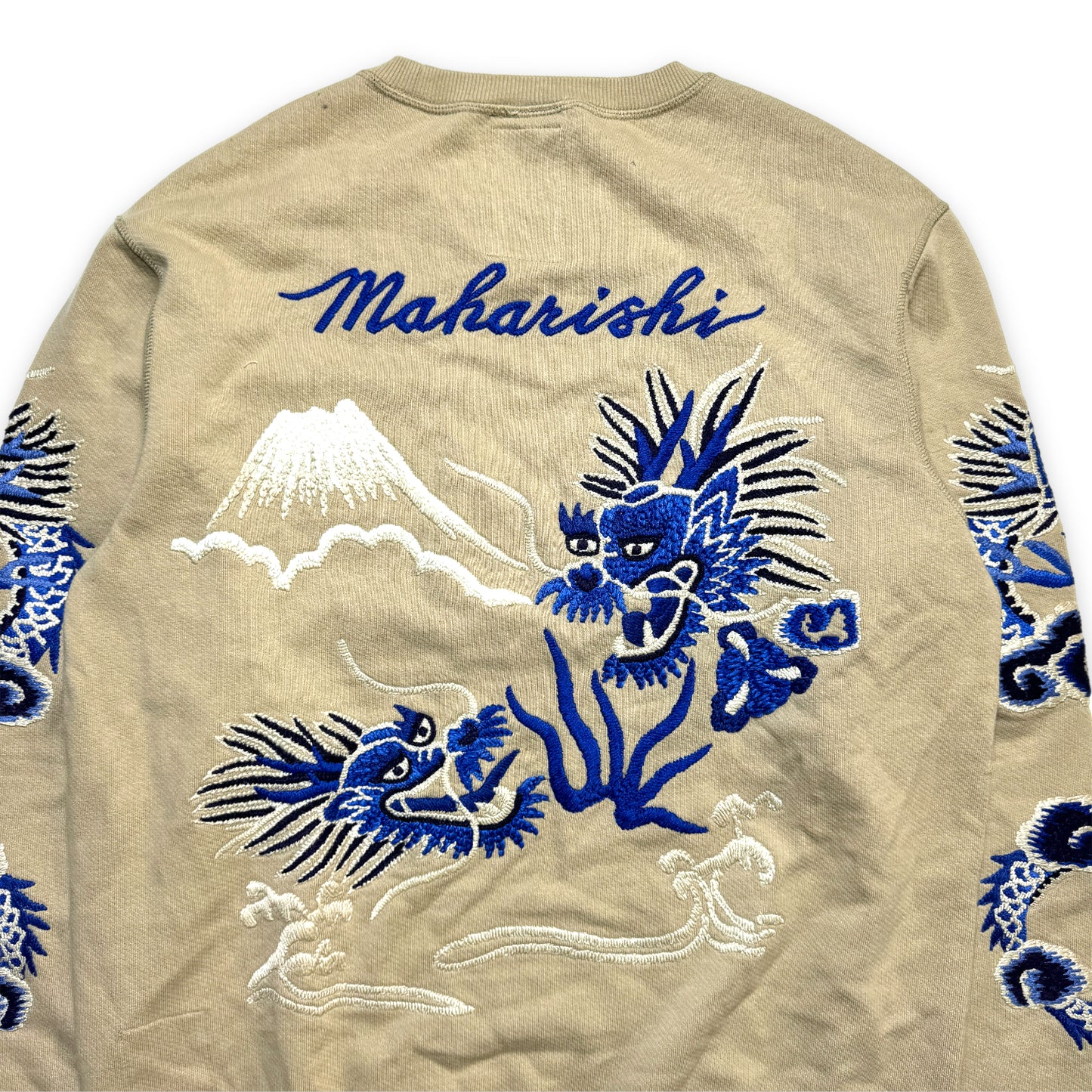 Col rond Maharishi Sky Dragon Beige - Moyen