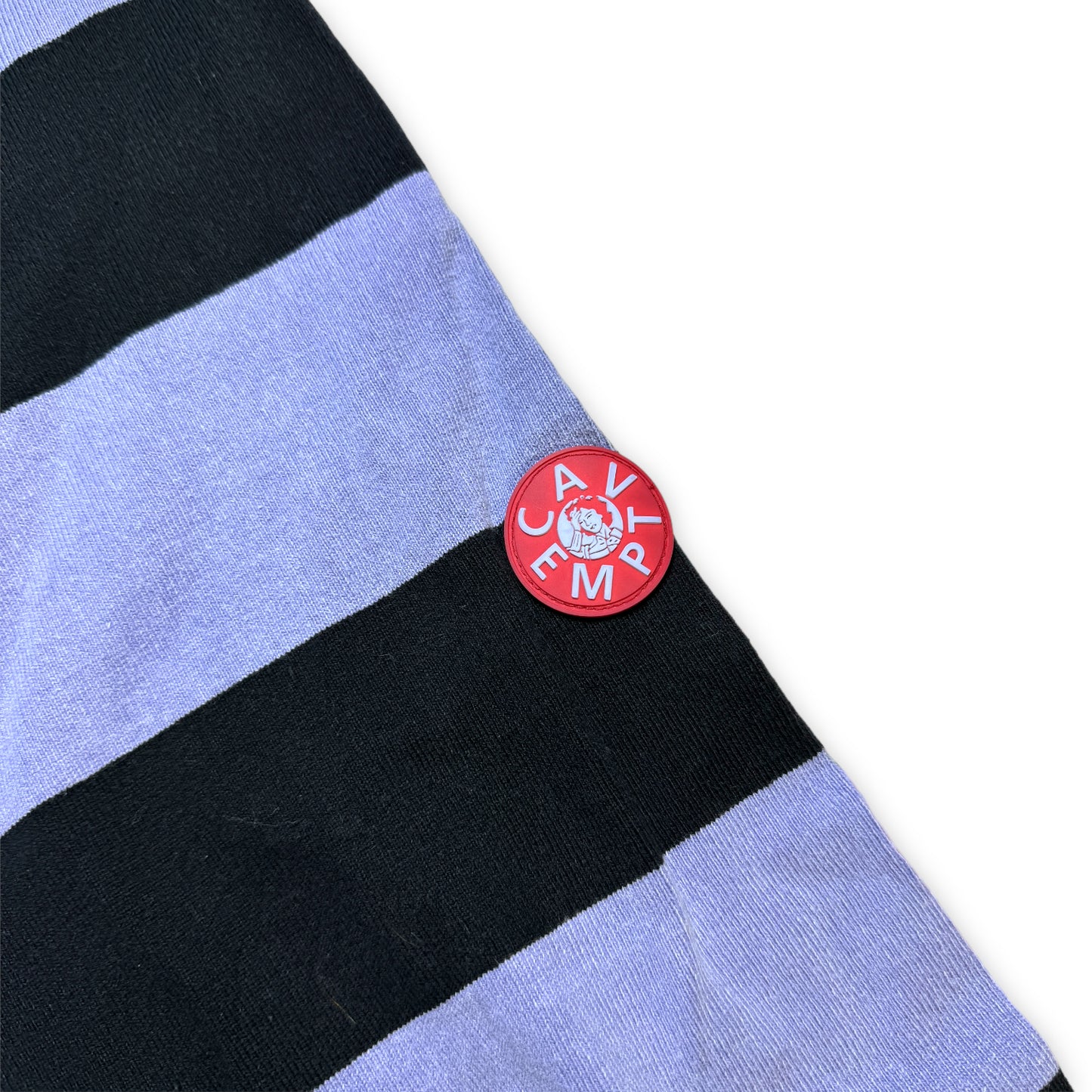 Cav Empt Purple / Black Striped Crewneck - Medium / Large