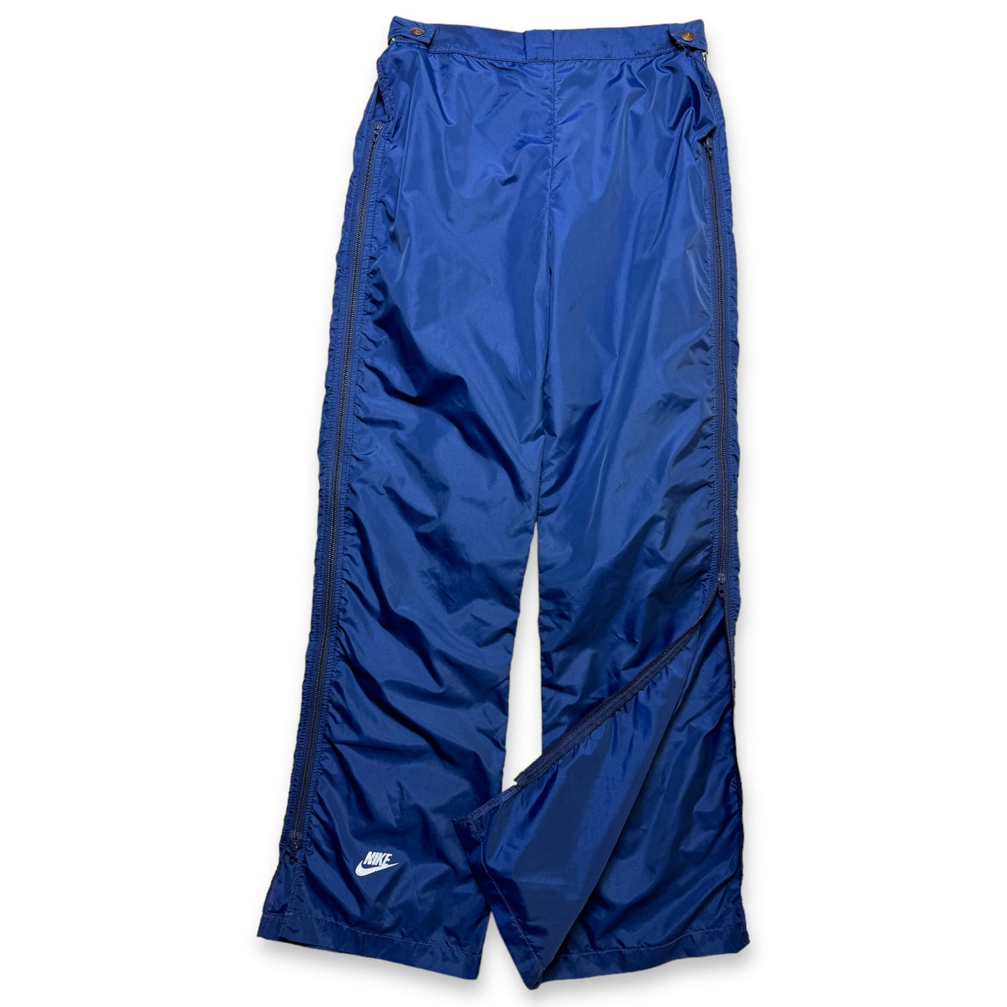 Early 90's Nike Royal Blue Nylon Trackpant - 31" Waist