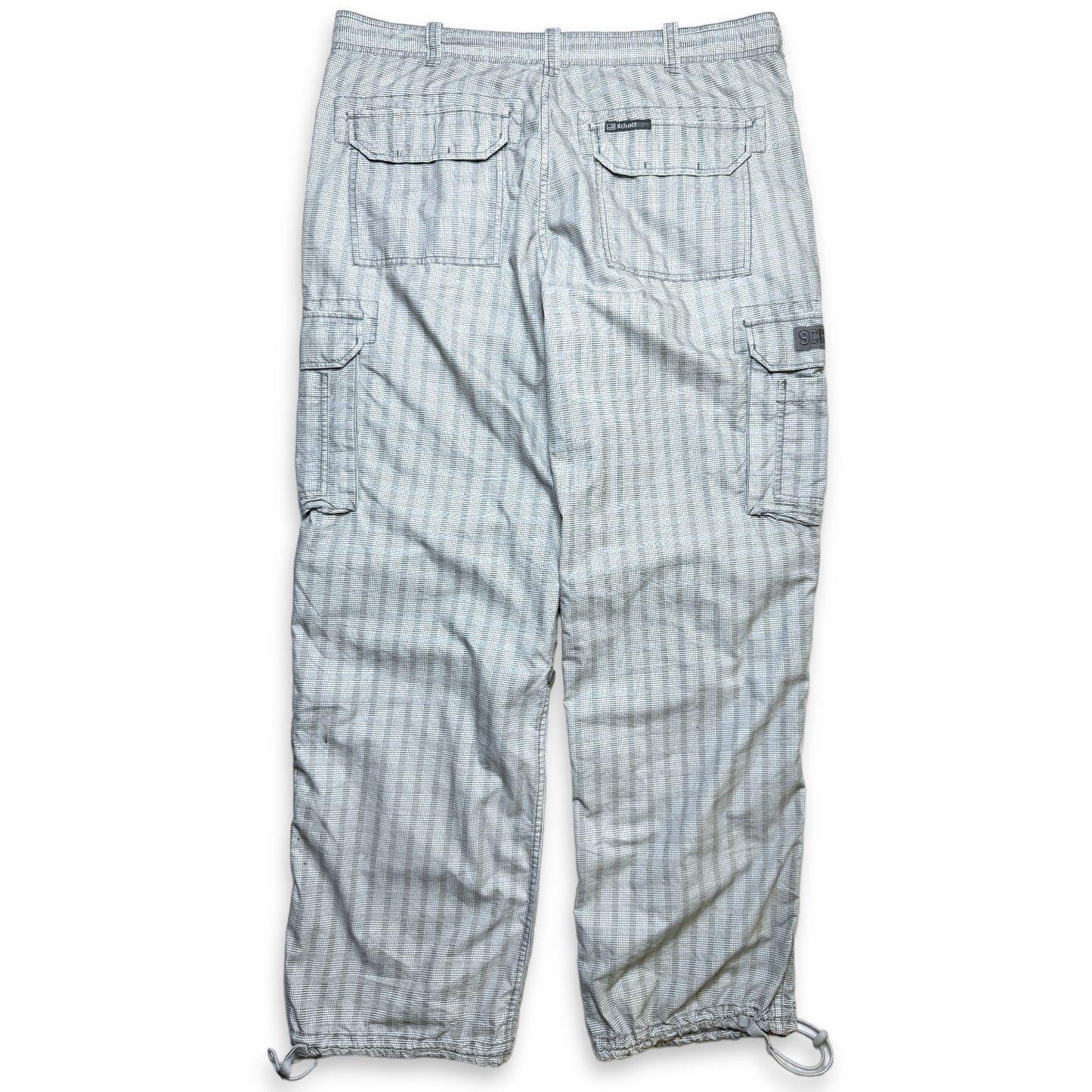 Schott チェック ルーズフィット パンツ - ウエスト 38 インチ