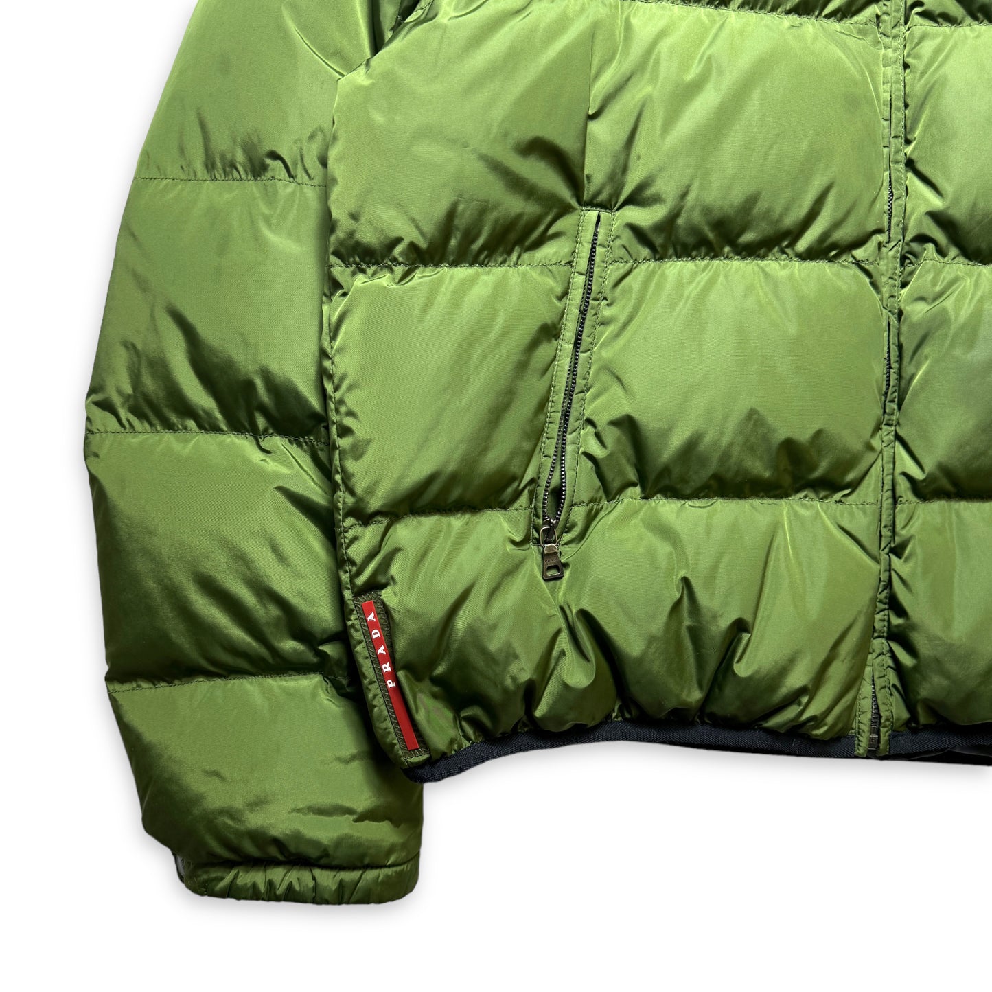 Prada Linea Rossa Doudoune en nylon vert vif - Extra Large
