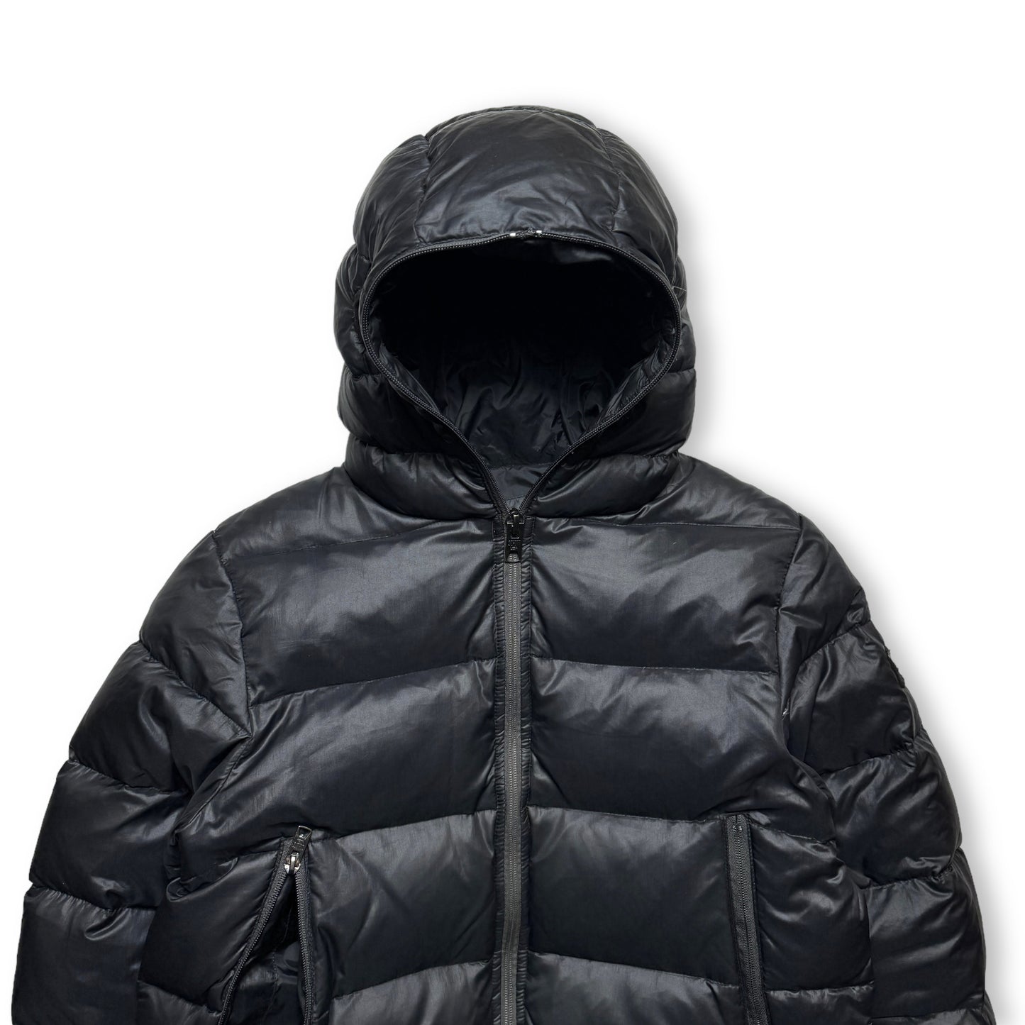 2000 年代初頭 Schott NYC パッド入りフルジップ フェイス マスク ジャケット - M