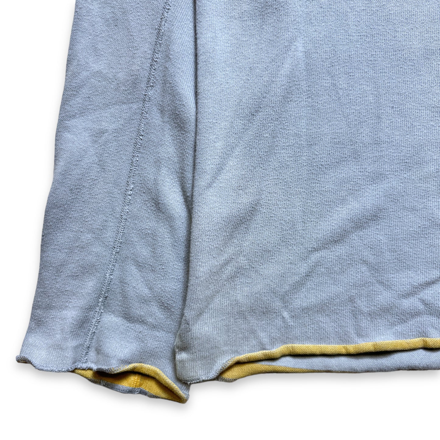 Stone Island Baby Blue Tricoté Crewneck du début des années 2000 - Extra Large