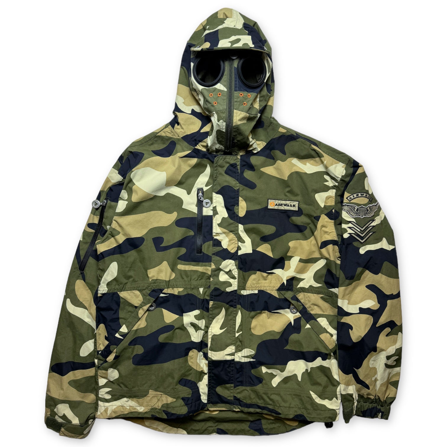 Early 2000's Airwalk Full Zip Face Mask Camo Jacket