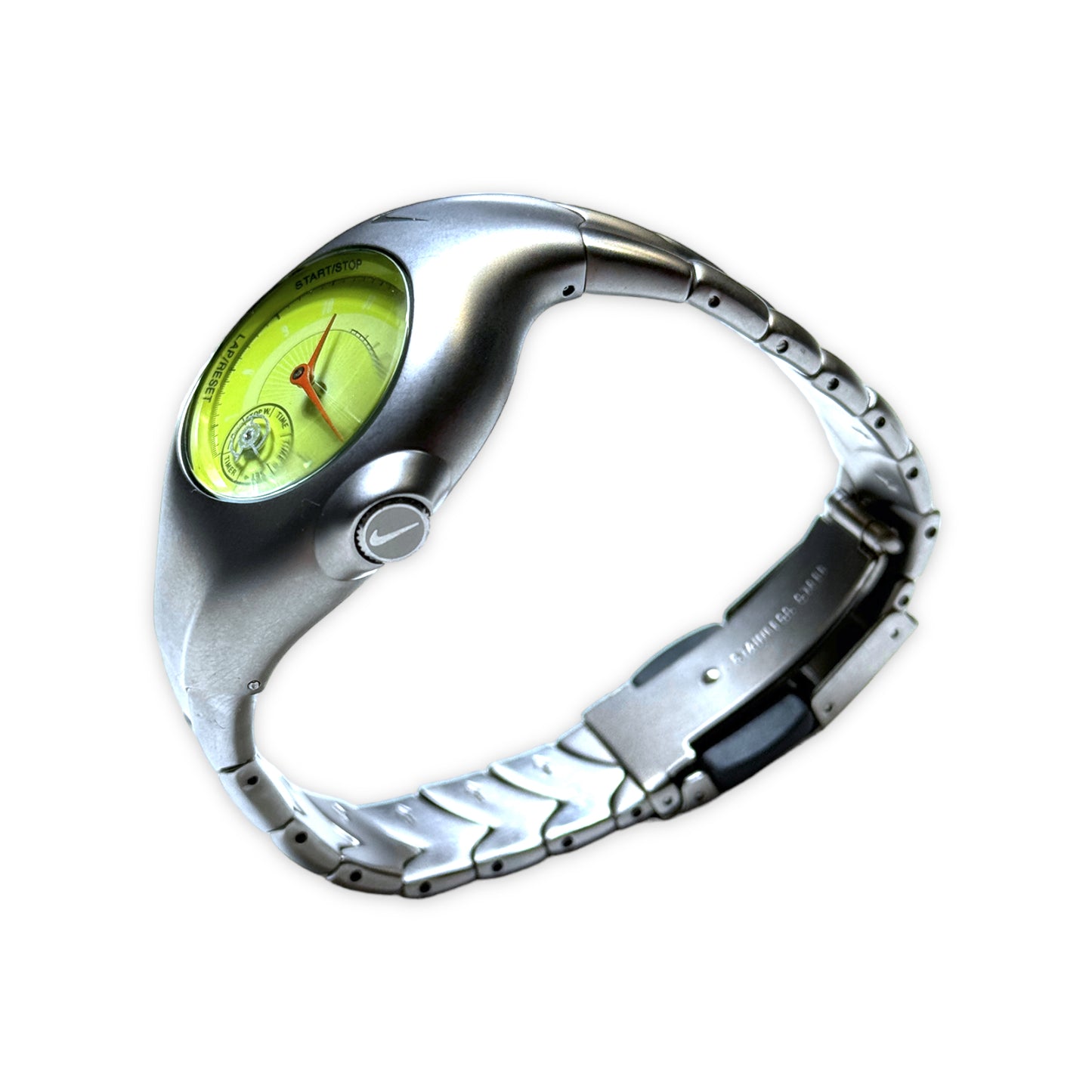 Montre analogique Nike Triax en acier inoxydable du début des années 2000