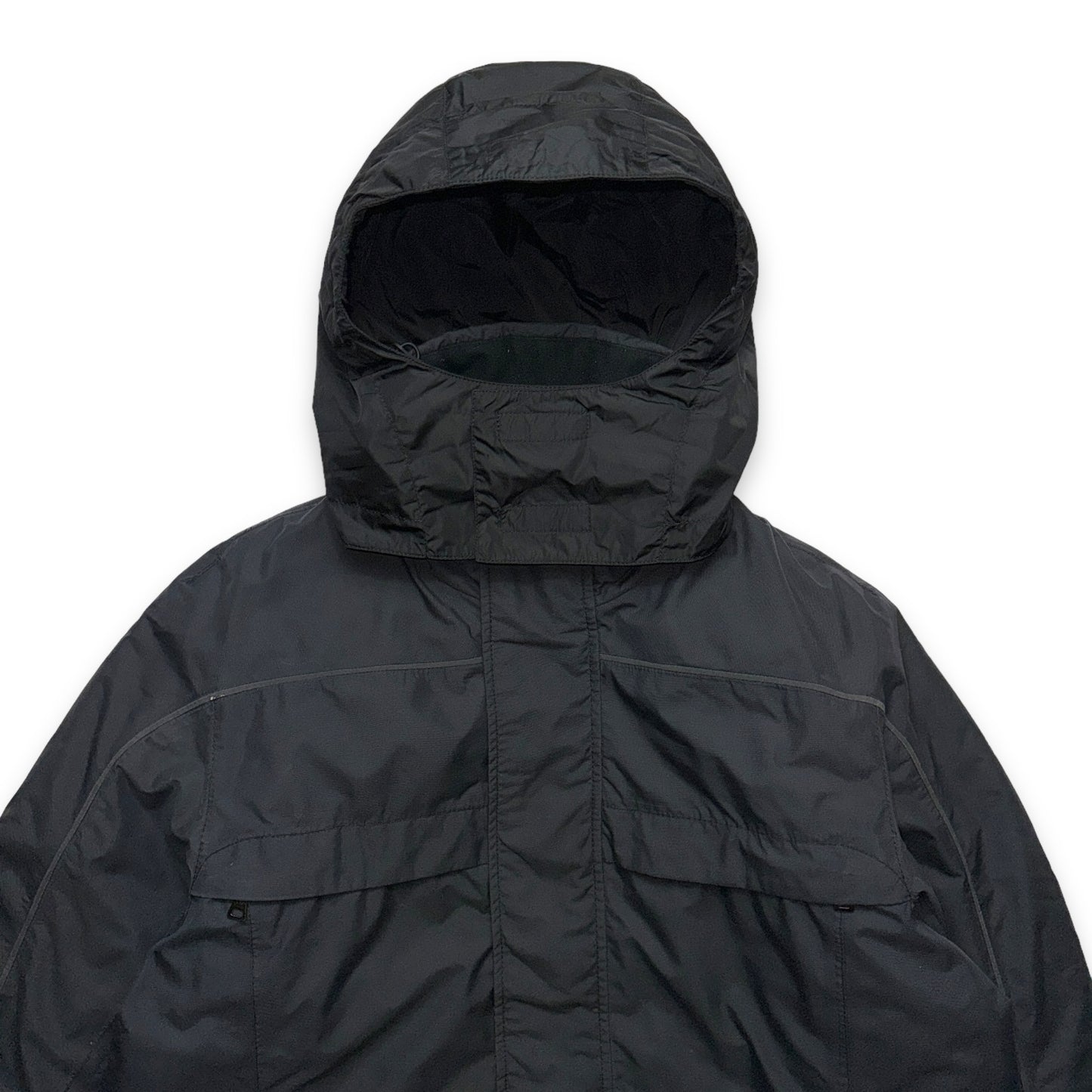 Early 2000's Prada Mainline Gore-Tex Jet Black Skii Jacket - Large / Extra Large