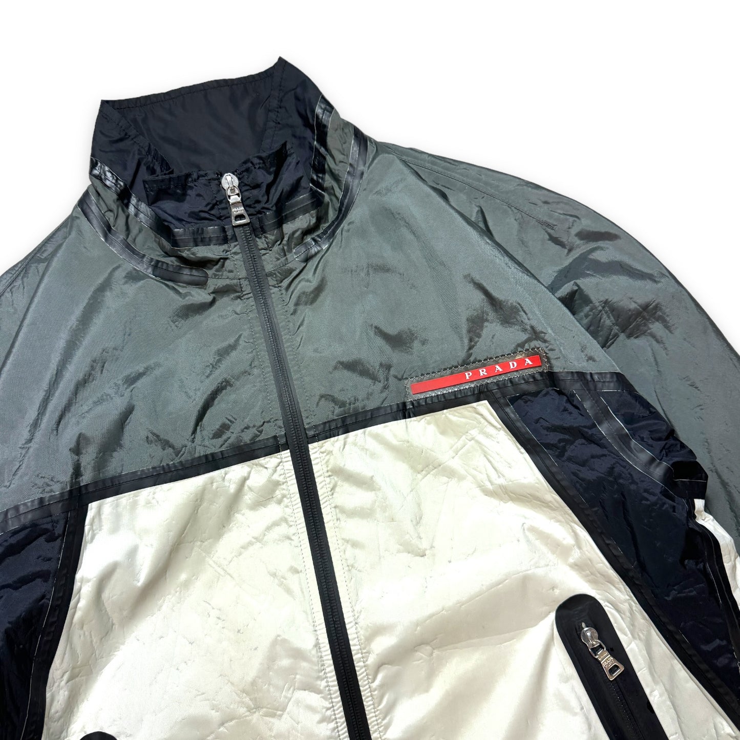 Prada Sport Reversible 2in1 Taped Seam Harrington Jacket - Medium