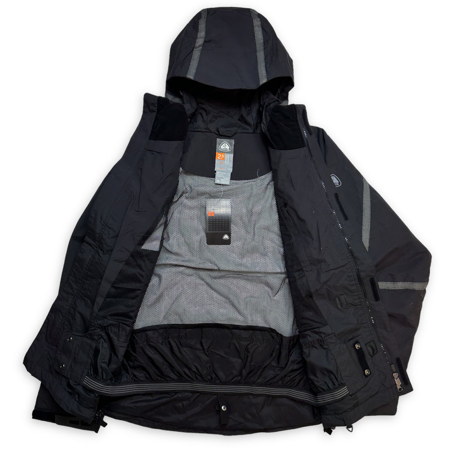 Nike ACG Jet Black Outer Taped Waterproof Jacket - Medium / Large
