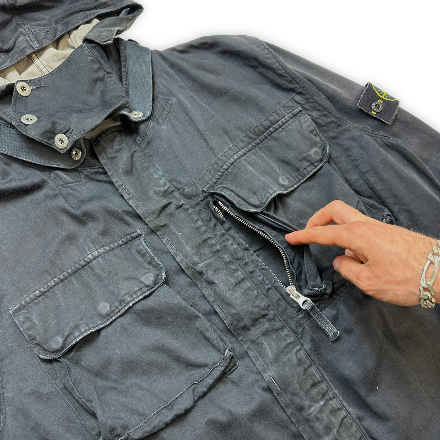 Veste pour masque facial multi-poches Stone Island SS04' - Petit