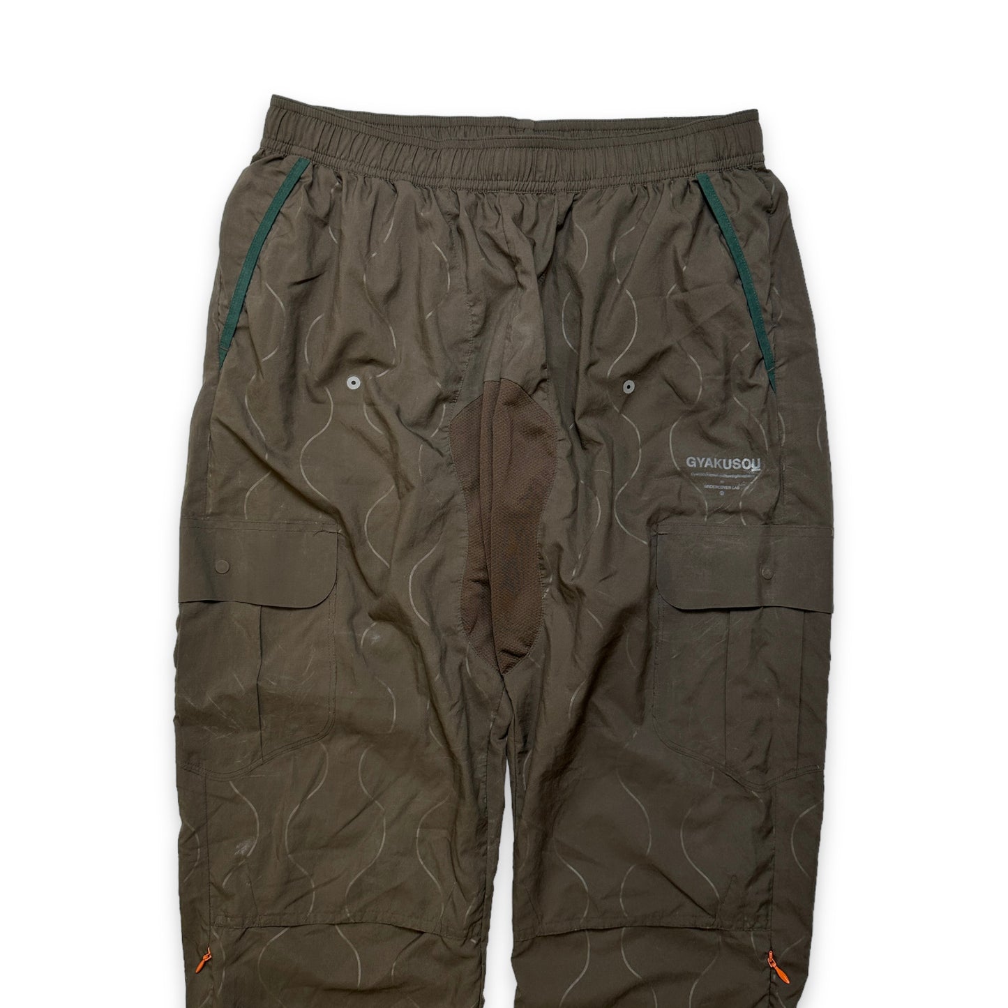 Pantalon de survêtement technique Nike x Undercover 'Gyakusou' marron - Taille 28-32"