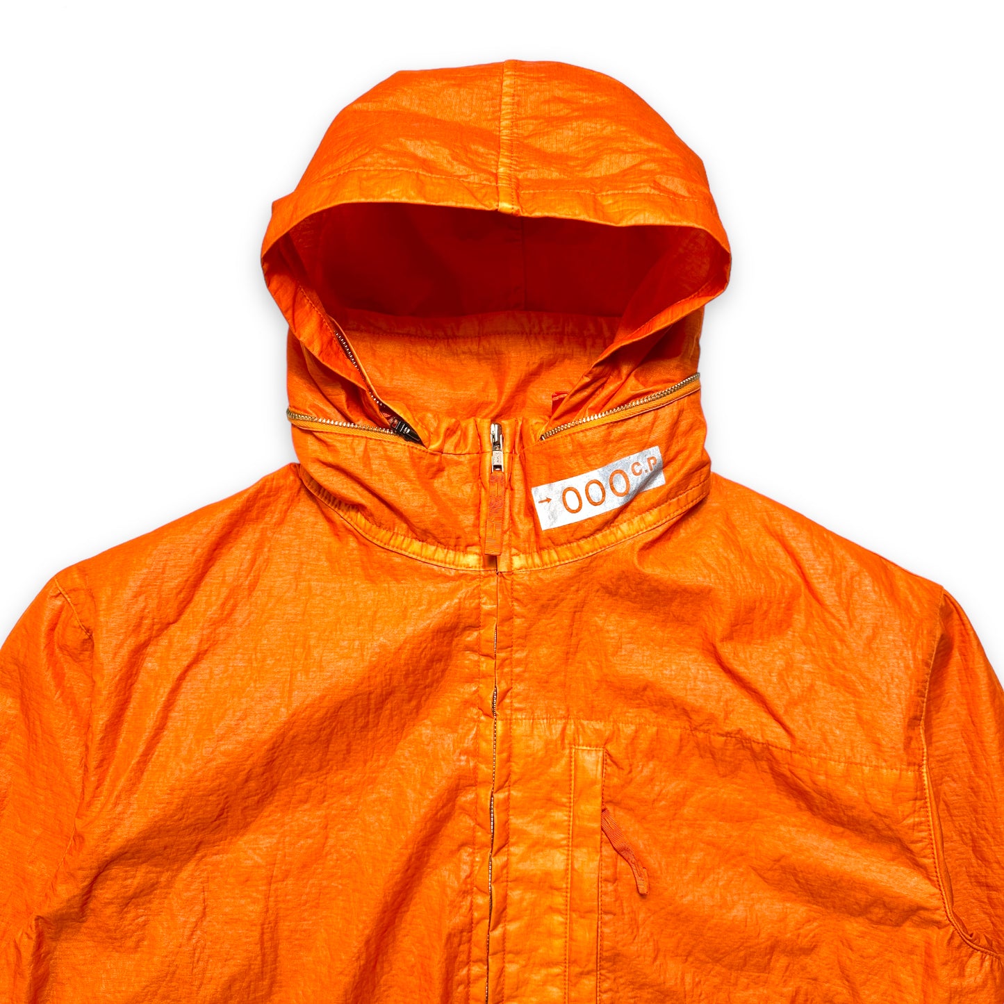 CP Company Millennium Bright Orange Nylon Shimmer Jacket - Extra Large / Extra Extra Large