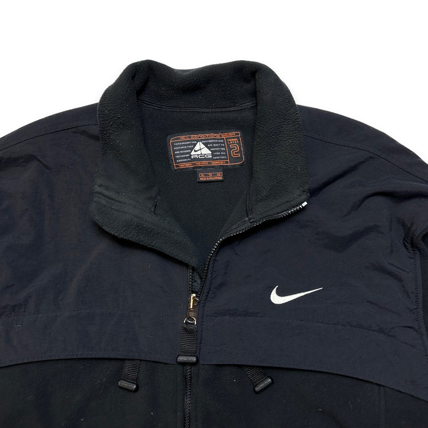 Nike ACG Jet Black Zipped Fleece - Extra Large / Extra Extra Large