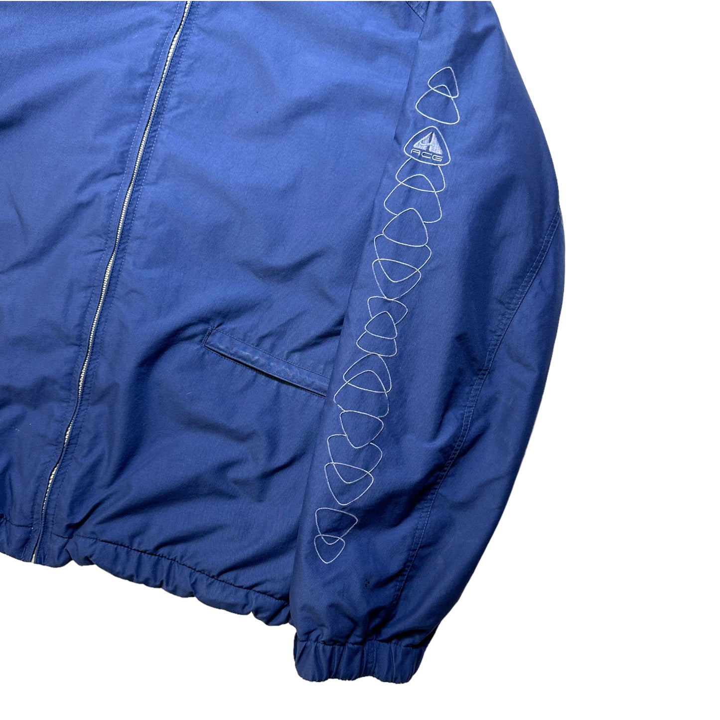 Nike ACG Royal Blue / Cream Fleece Reversible Jacket - Large / Extra Large