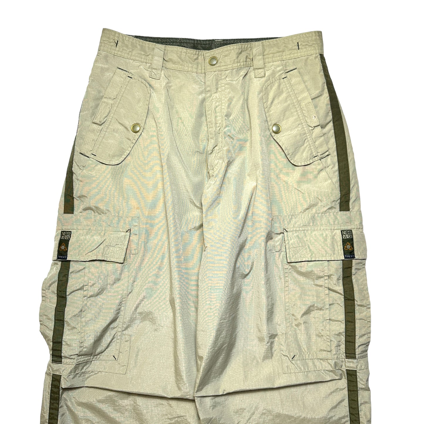 Nesi AG Pantalon cargo beige baggy - Taille 34"