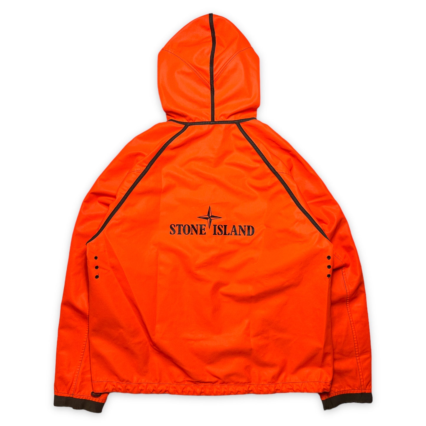 AW05' Stone Island Fluorescent Orange Reversible Jacket - Extra Large / Extra Extra Large