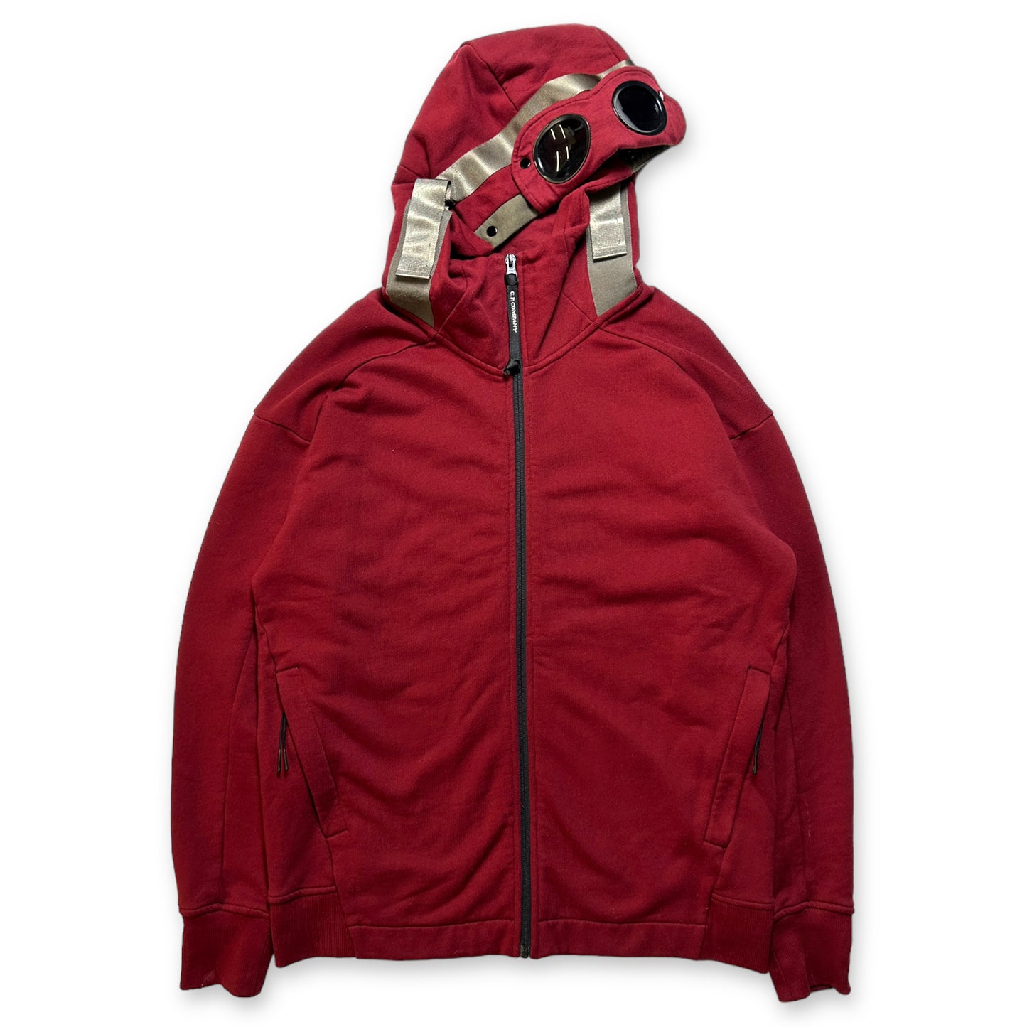 CP Company Bondage Strap Adjuster Zipped Goggle Hoodie - Large / Extra Large