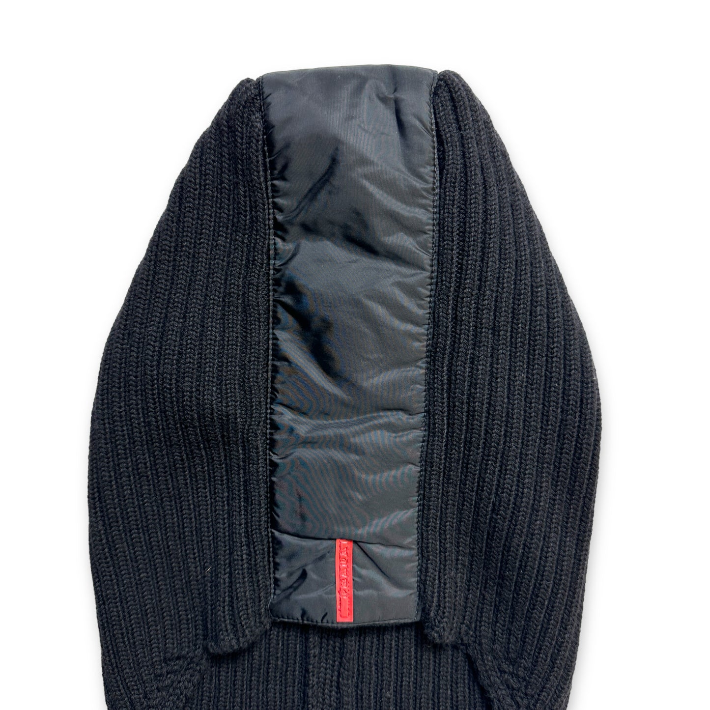 Early 2000's Prada Sport Jet Black Nylon/Knit Balaclava